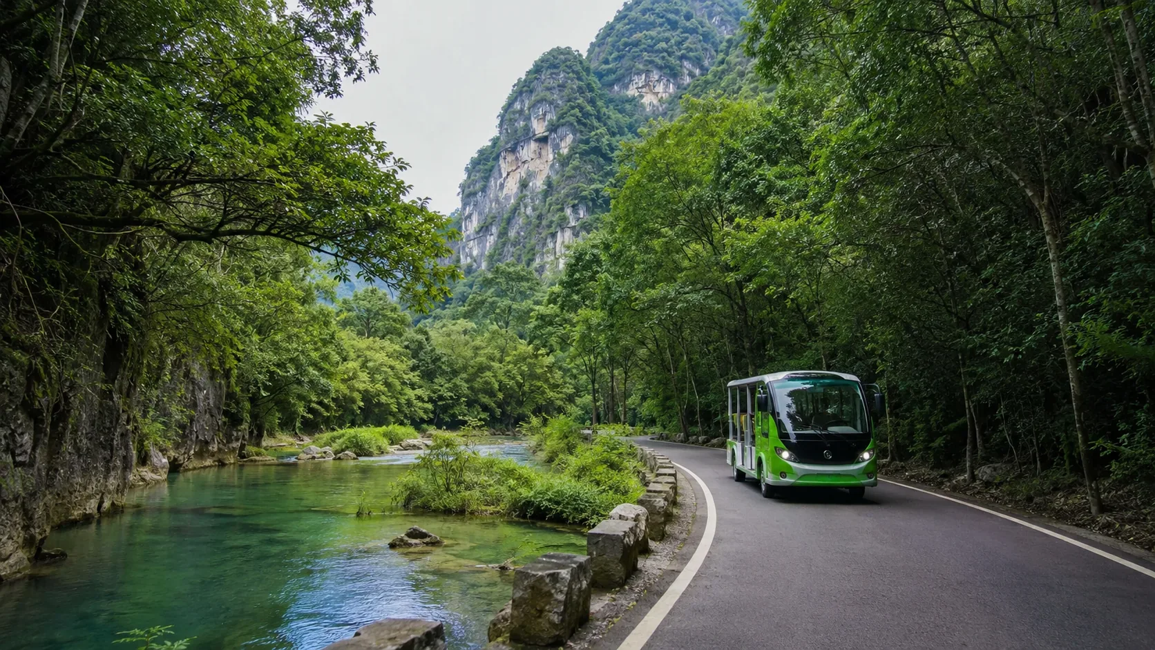 貴州小七孔老人遊累不累｜入園方向、觀光車與步行距離